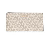 Michael Kors Women's Bryant Large Slim Snap Wallet, Vanilla/Acorn, One Size, Bryant Large Slim Snap Wallet