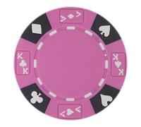 Brybelly 50 Pink Ace King Suited Clay Composite 14 Gram Poker Chips