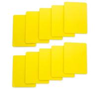 Brybelly Set of 10 Yellow Plastic Poker Size Cut Cards