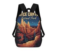Bryce Canyon National Park Backpack, 3D Printed School Bag, School Lunch Bag, Travel Backpack, Friends Backpack, School Backpack for Girls And Boys 17inch