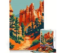 Bryce Canyon Utah Nature 1000 Piece Jigsaw Puzzle for Adults Mind Wellness Stress Relief Fun Precise Join (38x26cm)