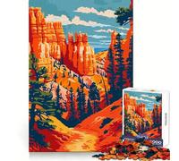 Bryce Canyon Utah Nature Jigsaw for Adults 1000 Pieces Brain Activity Quiet Recreation Accurate Cut Birthday Gift (38x52cm)