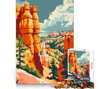 Bryce Canyon Utah Nature Teenagers Puzzles 1000 Piece Jigsaws Mind Exercise Light Enjoyment Exact Cut Thoughtful Gift (38x26cm)