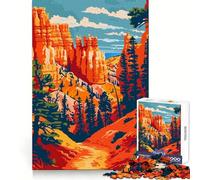 Bryce Canyon Utah Nature Teenagers Puzzles 1000 Piece Jigsaws Mind Exercise Light Enjoyment Exact Cut Thoughtful Gift (38x26cm)