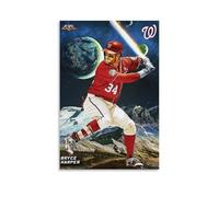 Bryce Harper Anti Splash Art Posters Living Room And Bedroom Hanging Paintings Suitable for Multiple Scenarios No Need for Punching Easy to Install Suitable for Gifts And Personal UseUnframe-style12x1