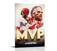 Bryce Harper Waterproof Canvas Poster Wall Art HD UV Resistant Print Suitable for Living Rooms And Hallways And Makes A Great GiftFrame-style08x12inch(20x30cm)