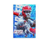 Bryce Harper Waterproof Canvas Poster Wall Art HD UV Resistant Print Suitable for Living Rooms And Hallways And Makes A Great GiftUnframe-style08x12inch(20x30cm)