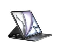 Brydge MAX 13.0 iPad Keyboard Case with Trackpad for iPad Pro 12.9-inch (3rd-6th Gen) & Air 13-inch (M2 & M3) | Aluminum Backlit Keyboard, 270-Degree Hinge | Silver