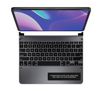 Brydge Pro 12.9 Keyboard for iPad Pro 12.9-inch 3rd Generation & 4th Generation Models (2018 & 2020) | Aluminum Wireless Bluetooth 4.2 Keyboard with Backlit Keys | Long Battery Life | (Space Gray)