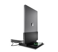 Brydge ProDock Duo TB4 MacBook Docking Station, Dual Monitor 4K 60Hz | Vertical Thunderbolt 4 Dock for MacBook Pro 14/16 & Air 13/15 (M1-M5) | 12 Ports, 96W, MagSafe | Pro 14-inch Sleeve