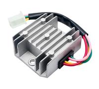 BrylTek 12V DC 110 Watts 4 Wire Regulator Rectifier Full Wave Compatible with Most Motorcycles, Scooters and Quads and Complete Classic Bike Conversions Universal Fit, 1pc