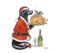 Bryn Parry Labrador dog christmas card. Perfect presentation