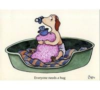 Bryn Parry Labrador puppy greeting card. Everyone needs a hug