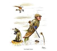Bryn Parry Wet Weather Warrior Shooting Greeting Card