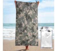 Bryptxztxt Army Digital Camouflage Microfibre Beach Towels For Adults - Oversized Extra Large 160x80cm Quick Dry Sand Free Lightweight Towel For Swimming, Beach, Yoga, Camping, And Gym