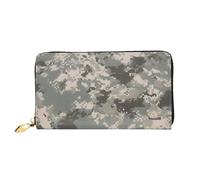 Bryptxztxt Army Digital Camouflage Women's Long Wallet - Large Capacity Pu Leather Purse with Card Holder Case Credit Coin Wallets & Zipper, Clutch Purses for Ladies & Girls