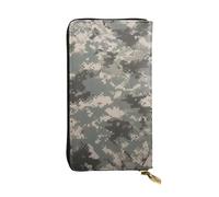 Bryptxztxt Army Digital Camouflage Women's Long Wallet - Large Capacity Pu Leather Purse with Card Holder Case Credit Coin Wallets & Zipper, Clutch Purses for Ladies & Girls
