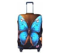 Bryptxztxt Luggage Cover Cute Butterfly - Travel Protector Trolley Case Covers, Scratch-Resistant & Elastic Suitcase Protective Cover for S/M/L/XL Sizes