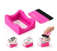 Bryske Silicone Cup Cradle for Tumblers with Felt Squeegee, 2 Angle Modes(Candy Pop Pink)
