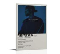 Bryson Tiller Anniversary Cover Anti Splash Art Posters Living Room And Bedroom Hanging Paintings Suitable for Multiple Scenarios No Need for Punching Easy to Install Suitable for Gifts And Personal U