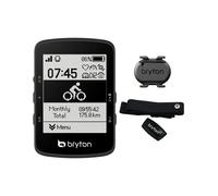 Bryton Rider 460D GPS Cycle Computer + Heart Rate Strap + Cadence Sensor, Black