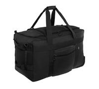 Brytzky Tactical Mammoth 120L Duffle Bag with Wheels - Sports Duffle Bag, Ideal for Travel, Camping & Survival, with MOLLE / PALS, Heavy Duty Military Bag, Trolley, black, 120 L, Classic