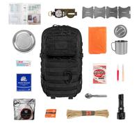 Brytzky Tactical Polygon Large Bug Out Bag Black V3 36 l - with equipment