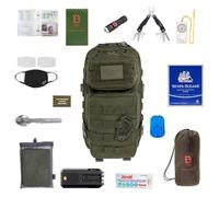 Brytzky Tactical Polygon Small Bug Out Bag 20 l with equipment - Olive