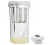 Bryzal Maker Strainer, Multi Yoghurt Strainer with Fine Mesh Bag & Lid for Thick Greek Yogurt, Soybean Milk Berries Soup Fruit Juice Coffee Tea