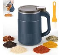 Bryzal Spice Grinder Electric, 200W 500ml 304 Stainless Steel Blade One-Touch Electric Spice Grinder, Fast Electric Coffee Grinder for Beans, Herbs, Spices, Nuts, and Grains at Home (Blue)