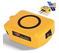 Bryzal Wireless Portable Charger for DeWalt 20V Li-ion Battery, 20V 15W for Dewalt Charger with USB-B & USB-C Output Charger, for Dewalts USB Charger Compatible with Smartphones Tablets