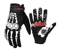 BRZSACR Cycling Gloves Skeleton Bone Motorcycle Bike Gloves Mountain Padded Road Bicycle Riding for Men Women Outdoor Resistance for Biking Climbing Hiking Full Finger Gloves.