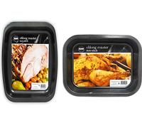BS 2 x Non Stick Oven Baking Roasting Roaster Tin Tray Pan
