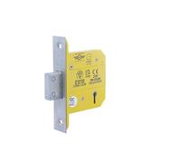 BS 3621 5 Lever Dead Lock CE/CERTIFIRE/FD - Mortice Lock for Wooden Doors Featuring Durable Steel Case Precision Mechanism and Reliable Secure Installation (Satin Stainless, 66mm)