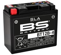 BS battery 300643 BT12b 4 Sla AGM Motorcycle Battery (Black)
