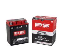 BS Battery SLA Factory Sealed BB14L-A2/B2 Maintenance Free Motorcycle Battery