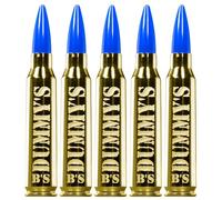 B's Dry Fire Snap Caps - A.K.A. B's Dummy's - Dummy .308 Win / 7.62x51mm Training Caps (5 Pack) (Blue Brass)