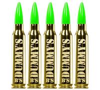 B's Dry Fire Snap Caps - A.K.A. B's Dummy's - Dummy .308 Win / 7.62x51mm Training Caps (5 Pack) (Green Brass)