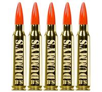 B's Dry Fire Snap Caps - A.K.A. B's Dummy's - Dummy .308 Win / 7.62x51mm Training Caps (5 Pack) (Orange Brass)