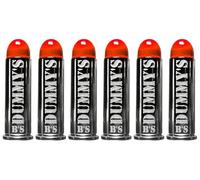 B's Dry Fire Snap Caps - A.K.A. B's Dummy's - Dummy .38 Special / .357 Mag Training Caps (5 Pack) (Orange Nickel)