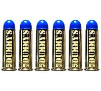 B's Dry Fire Snap Caps - A.K.A. B's Dummy's - Dummy .38 Special / .357 Mag Training Caps (6 Pack) (Blue Brass)