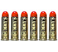 B's Dry Fire Snap Caps - A.K.A. B's Dummy's - Dummy .38 Special / .357 Mag Training Caps (6 Pack) (Orange Brass)