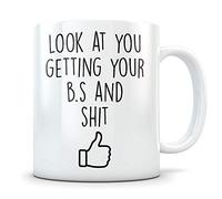 BS Graduation Gifts - Future Bachelor of Science Graduates Mug - New Coffee Cup for Men and Women School Students Class of 2018 - Funny Grad Degree Congratulations
