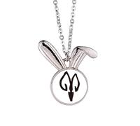 bs inscriptions chinese zodiac sheep Rabbit Necklace Pendant Bunny Animal Jewelry Gift