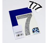 BS® Large Waterproof Non-fading Self Adhesive Vinyl Numbers | 7 (SEVEN) | 150mm | Pack of 4 | BLACK | Wheelie Bin Numbers