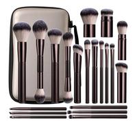 BS-MALL Makeup Brushes Set Pro 22 Pcs Makeup Brush Set Foudation Concealer Blush Eyeshadow Brush With Makeup Case
