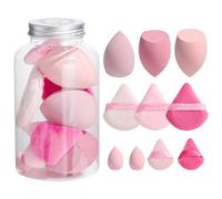 BS-MALL Makeup Sponge & Triangle Puff Set Pink for Foundation Concealer