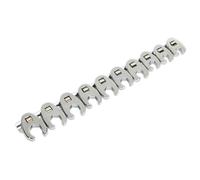 (BS) Sealey AK598 Crow's Foot Spanner Set 10pc Metric