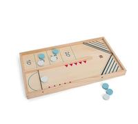 BS Toys Slingshot Puck Table Hockey Shuffle Wooden Board Game Challange - For Family And Friends - 2 Players Portable And Durable Fun For Kids And Adults