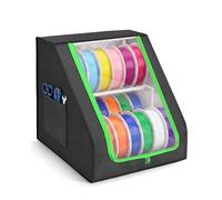 BS-VOG Filament Storage Box, 21 Roll 2 Tier 3D Printer Accessory Storage | Dust Protection, Trapezoid Opening, Fits PLA ABS PETG TPU, Oxford Fabric with Aluminium Lining, Workshop Studio & Home Office